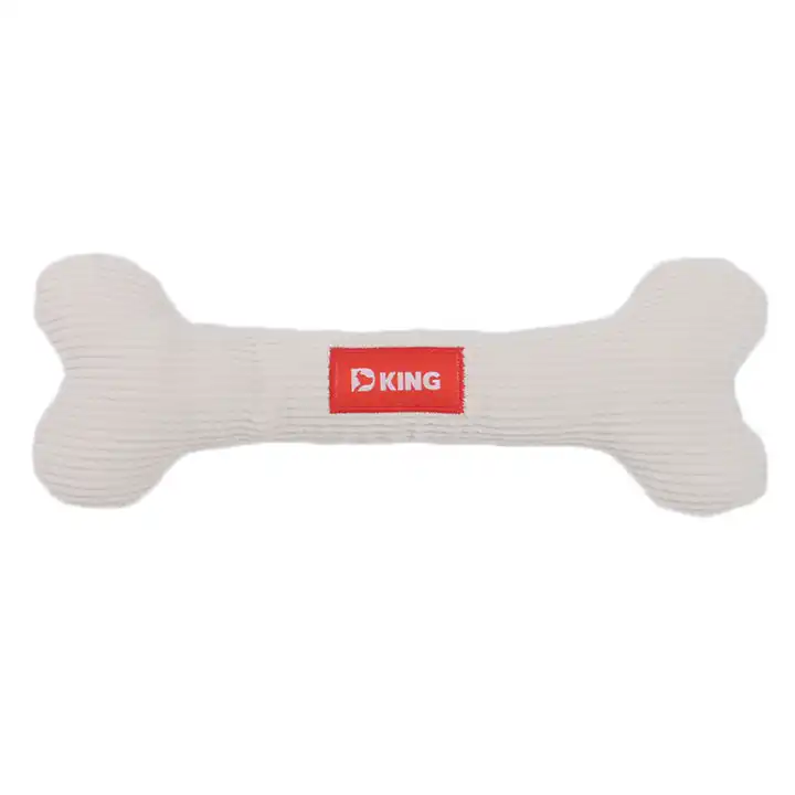 2022 D KING Eco Friendly Pet Toys Plush Interactive Squeaky Chew Bone Dog Toys 4