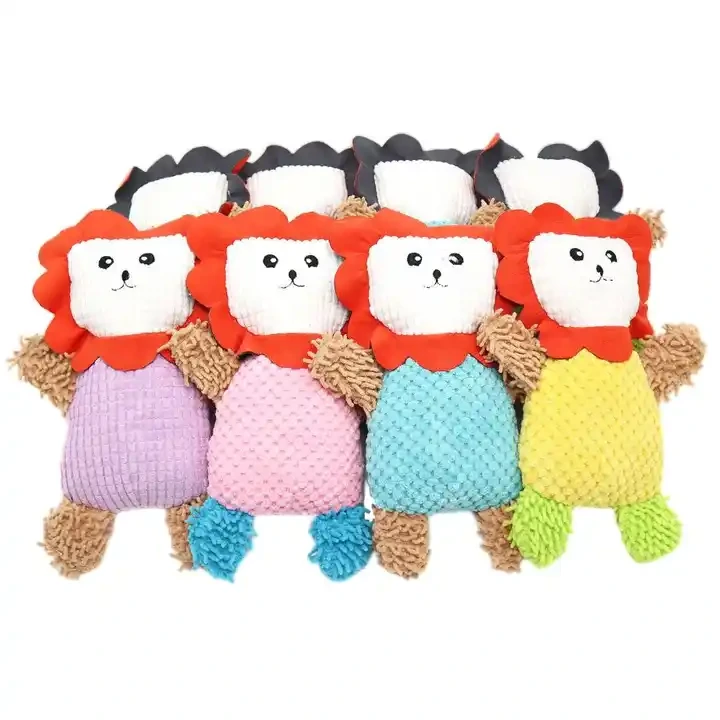 Wholesale Custom Eco Friendly Iq Training Rubber Plush Squeak Rope Interactive Toy Dog Chew Pet Toys 1