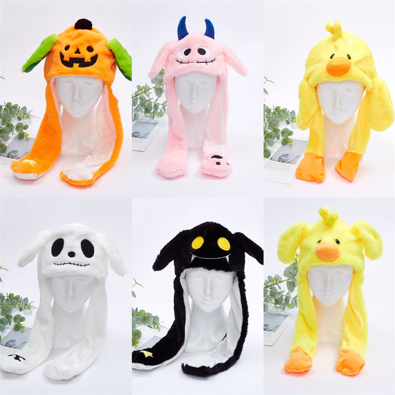 Customized High Quality Plush hats with movable Halloween Christmas hat decorations Ghost hats manufacturers From China | Yortoob 