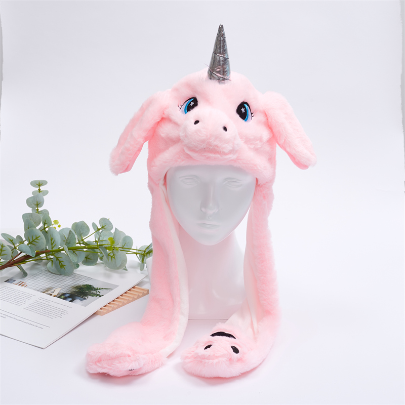 Customized Unicorn plush hat, rainbow unicorn hat, movable squeeze hat manufacturers From China | Yortoob 8