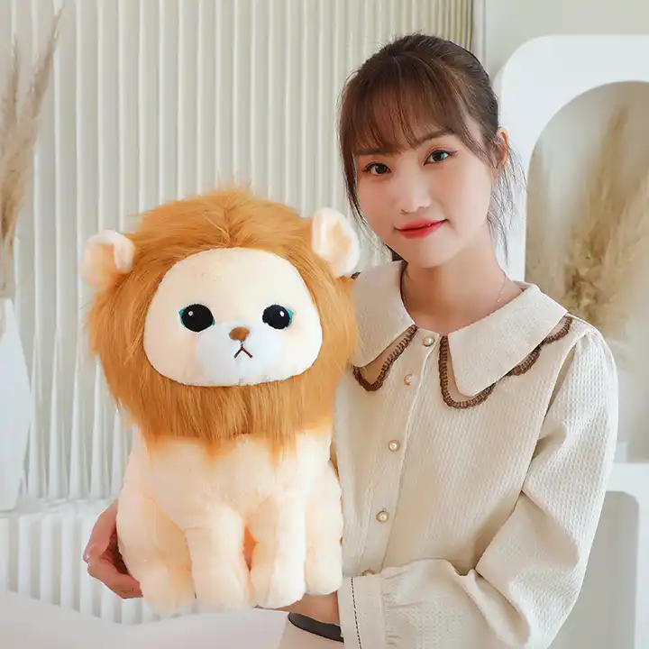 New Cute Plush Doll Simulation Lion Stuffed Animal Toy Soft Companion Doll 6