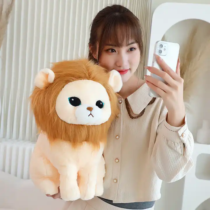 New Cute Plush Doll Simulation Lion Stuffed Animal Toy Soft Companion Doll 5