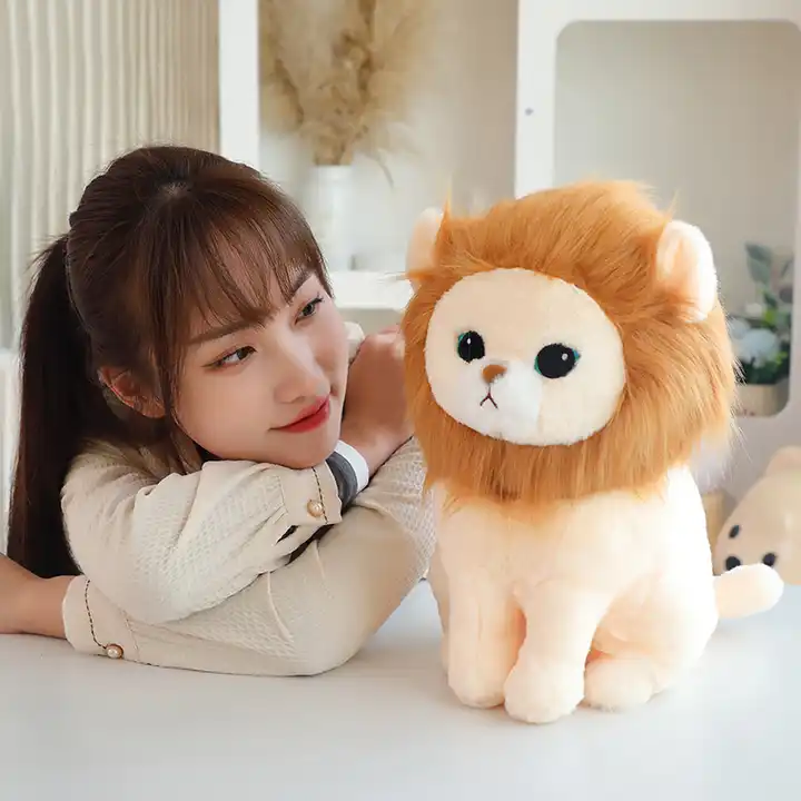 New Cute Plush Doll Simulation Lion Stuffed Animal Toy Soft Companion Doll 4