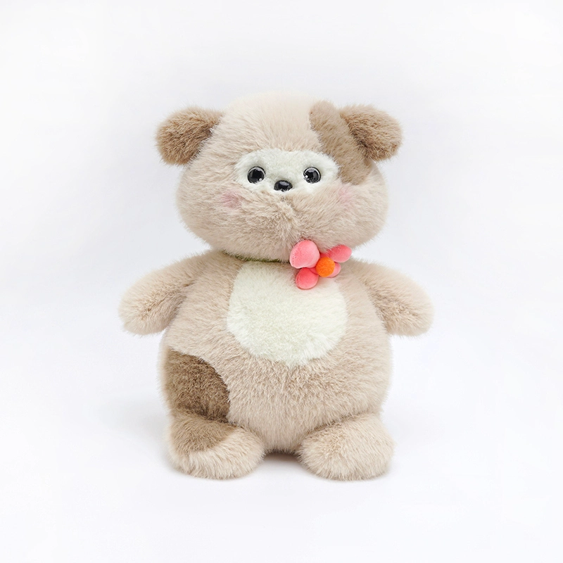 Customized Flower cute dog plush dog home decoration sofa ornaments cute stuffed plush toy manufacturers | Yortoob 1