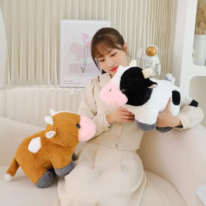 New Design Stuffed Animal Toy Cute Soft Cow Plush Doll Gift 6