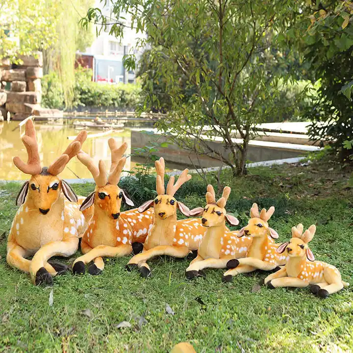Simulation Sika Deer Stuffed Toy Stuffed Animal Plush Toys Gift 5