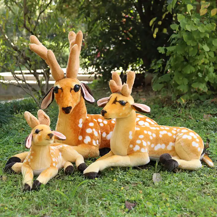 Simulation Sika Deer Stuffed Toy Stuffed Animal Plush Toys Gift 4