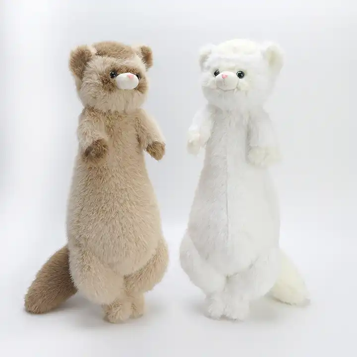 Cute Plush Doll Simulation Ferret Doll Soft Companion Doll Long Pillow Plush Toys 8