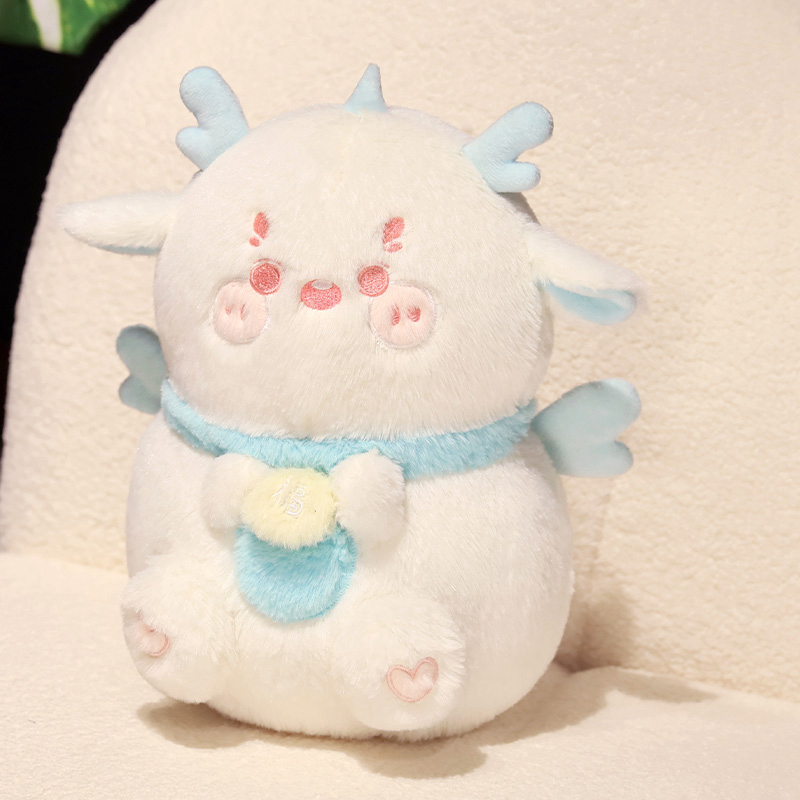 New Year plush dragon toys plush toys colorful dragon cute decorations 5