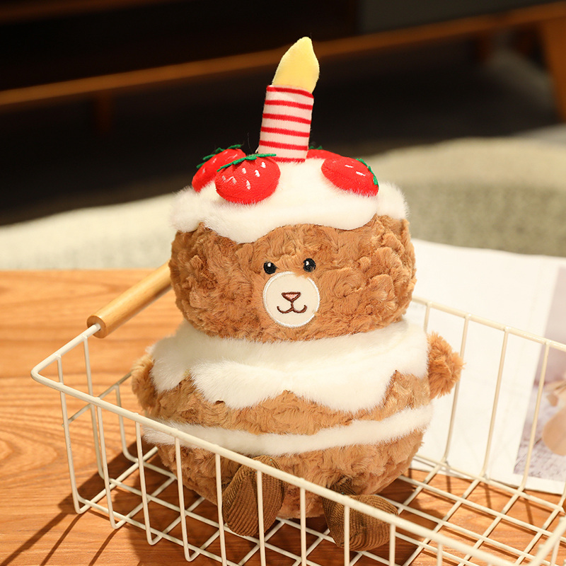New Creative Cake Bear Doll Cute Stuffed Plush Toy Little Bear Gift 4