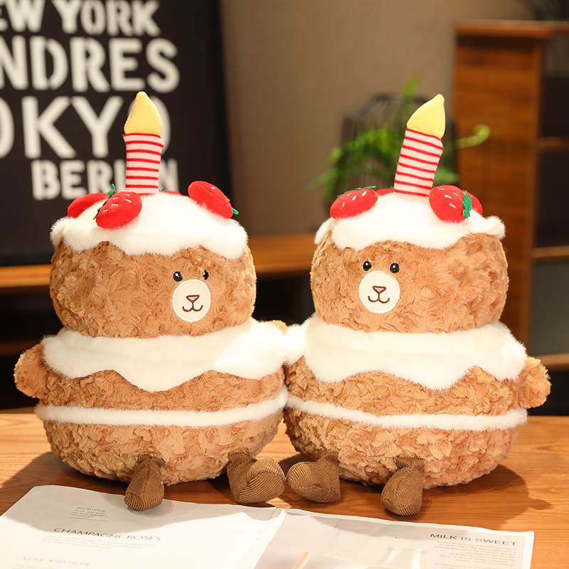 New Creative Cake Bear Doll Cute Stuffed Plush Toy Little Bear Gift 5