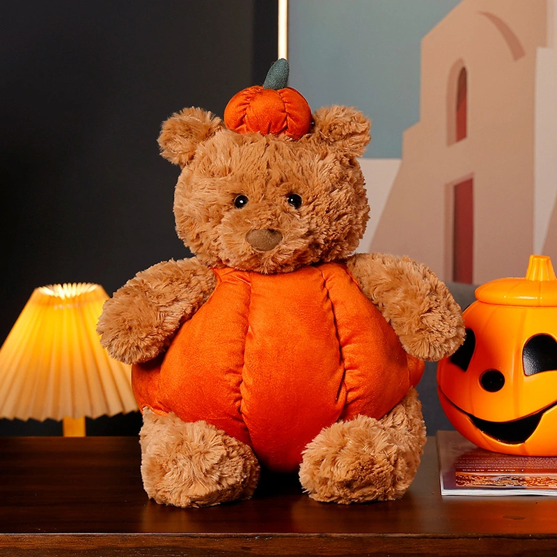 Plush Toy Halloween Bear Pumpkin Plush Stuffed Animal Decoration Gifts 1