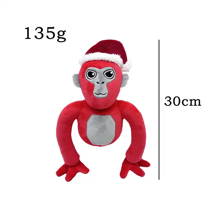 Christmas Gorilla Tag Merch Plush Red And Black Plush Toy New Multi Colors Christmas Style Stuffed Animal Doll for Kids 4