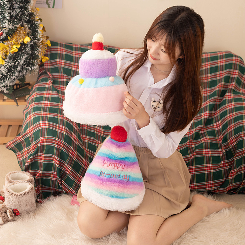 New Arrival Stuffed Plush Reversible Hat for Birthday Gift 5