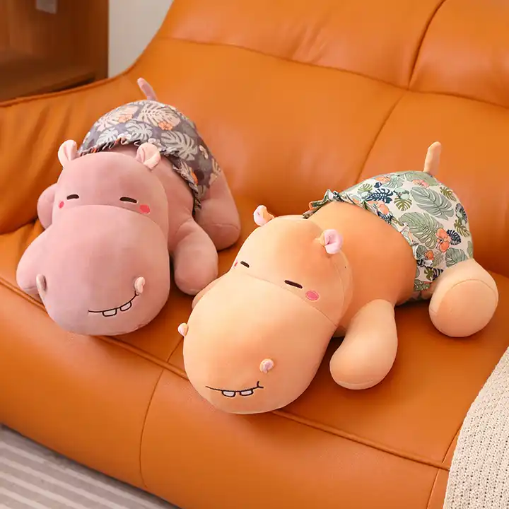 New Arrival Stuffed Animal Toys Cute Hippo Soft Pillow Plush Toy 6