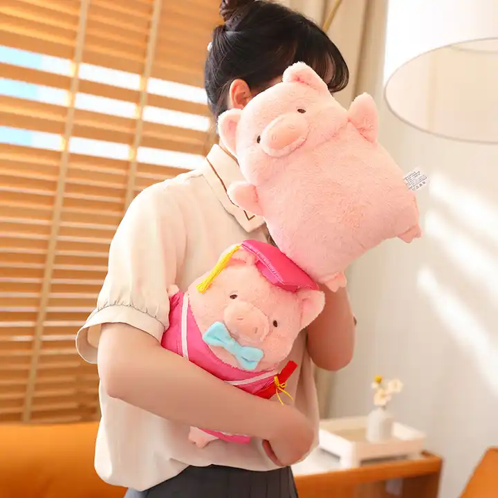 New Arrival Stuffed Animal Toys Graduation Cute Pig Plush Doll Small Gift 3