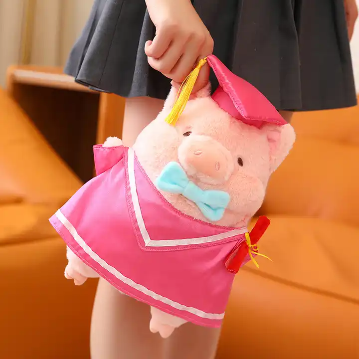 New Arrival Stuffed Animal Toys Graduation Cute Pig Plush Doll Small Gift 4