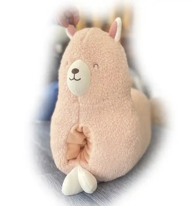 OEM &amp;ODM Super Soft ECO Stuffed Alpaca 2 in 1 Pillow Blanket Custom Plush Toys With Blanket 1