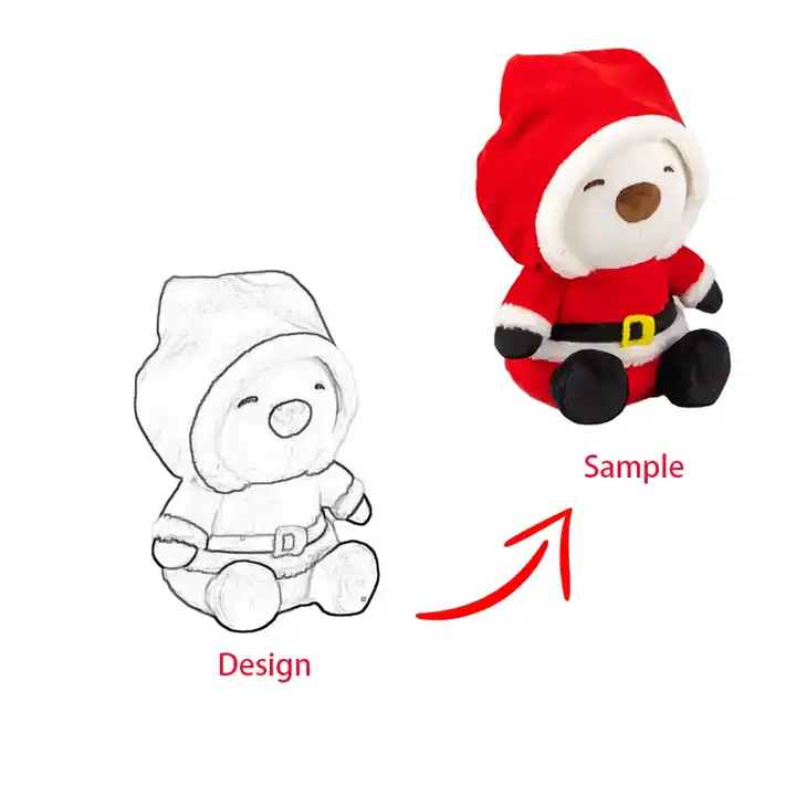Leyan adorable eco friendly christmas toy gift Santa promote plush toy licensed christmas toys for children 4