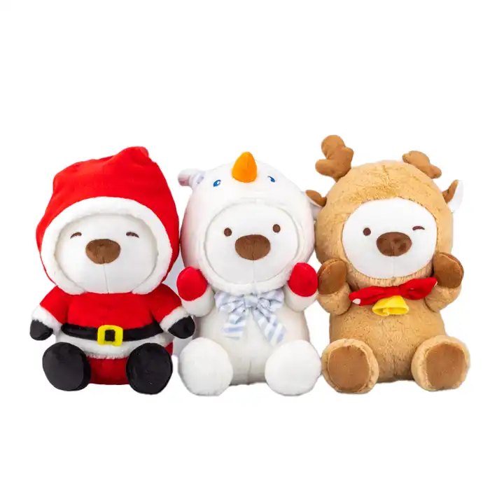 Leyan adorable eco friendly christmas toy gift Santa promote plush toy licensed christmas toys for children 2
