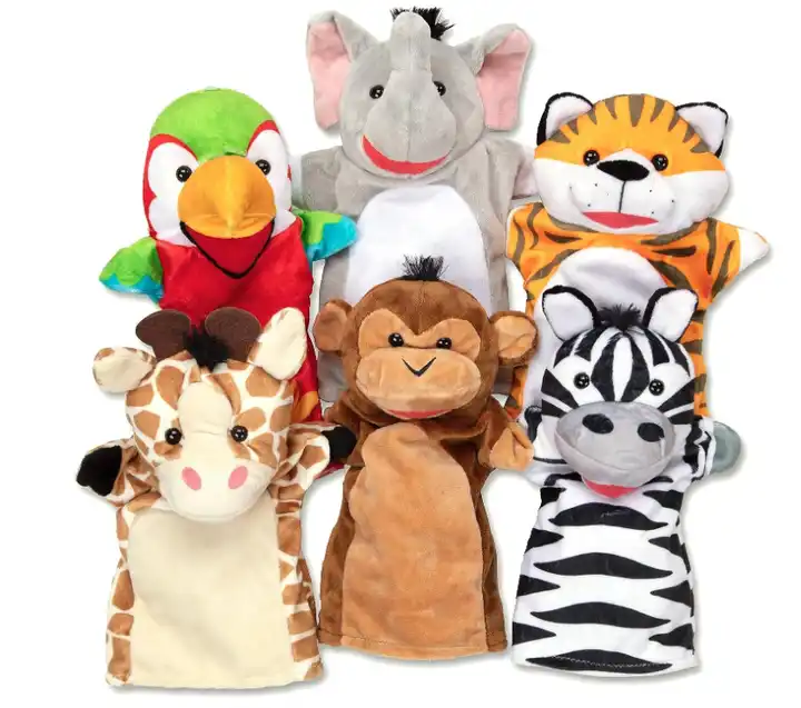 Hot Selling Eco Friendly Material Custom Hand Puppet Custom Plush Toy For Kid/ Gift For All Age 3