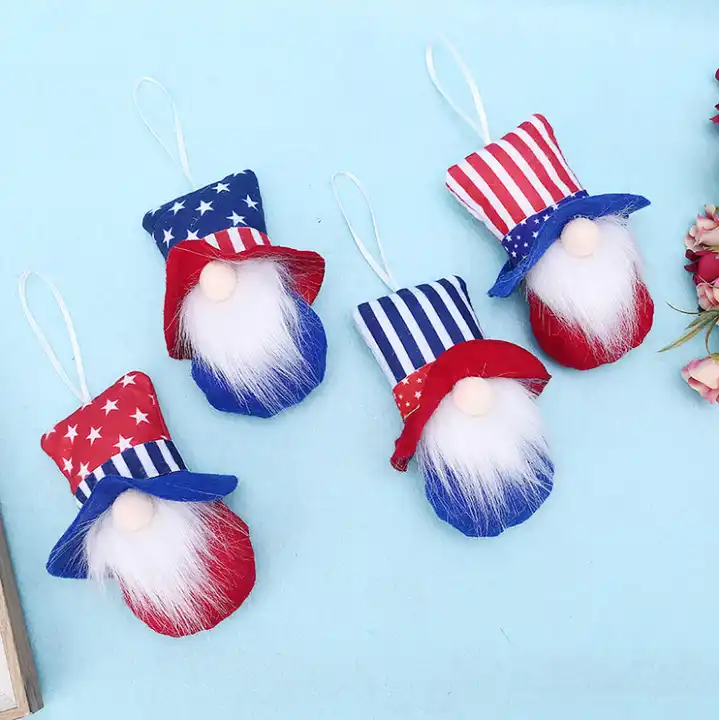 Gnomes Ornaments Faceless Doll Christmas Ornaments Plush Toys Decora For Independence Day 6