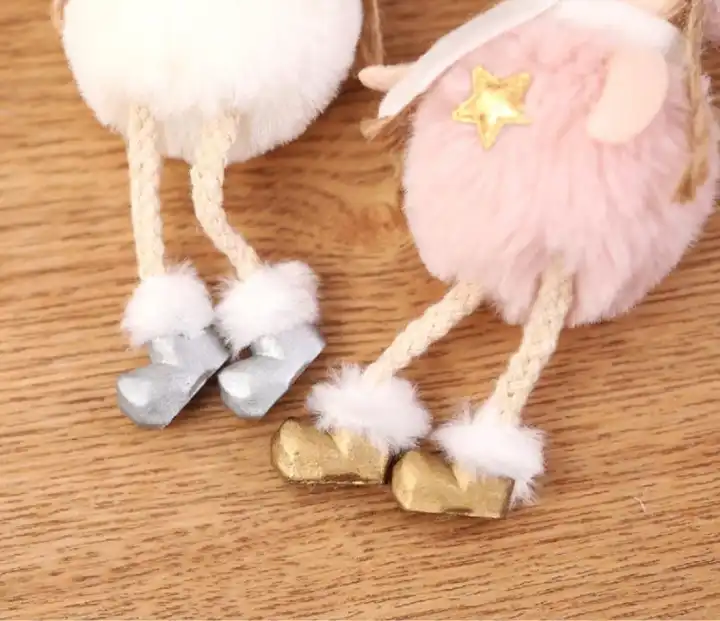 Plush Christmas Fabric Doll Tree Ornaments Craft For Christmas Decorations Supplies Decoration Hook 4