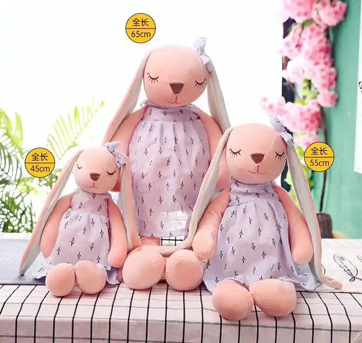 Soft Long Ears Bunny Stuffed Animals Toy Cute Plush Rabbit Toys Dolls For Baby Child Gifts 5