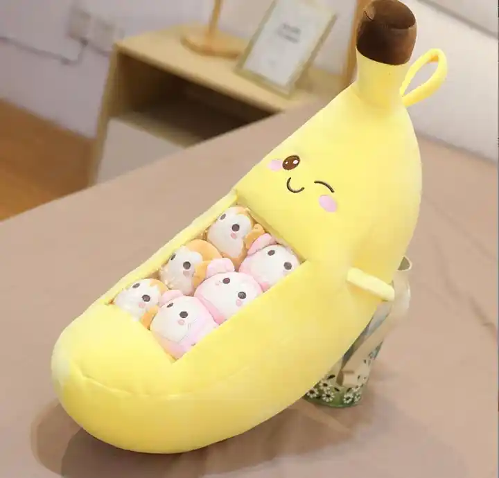 Creative Snack Pillow Bag Of Snacks Strawberry Fruit Doll Avocado Doll Banana Carrot Plush Toy 5