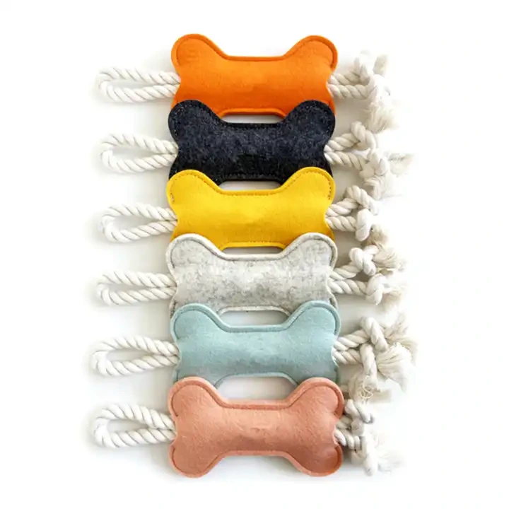 Manufacturers wholesale pet bone chew recycle eco friendly sustainable dog rope toy 1
