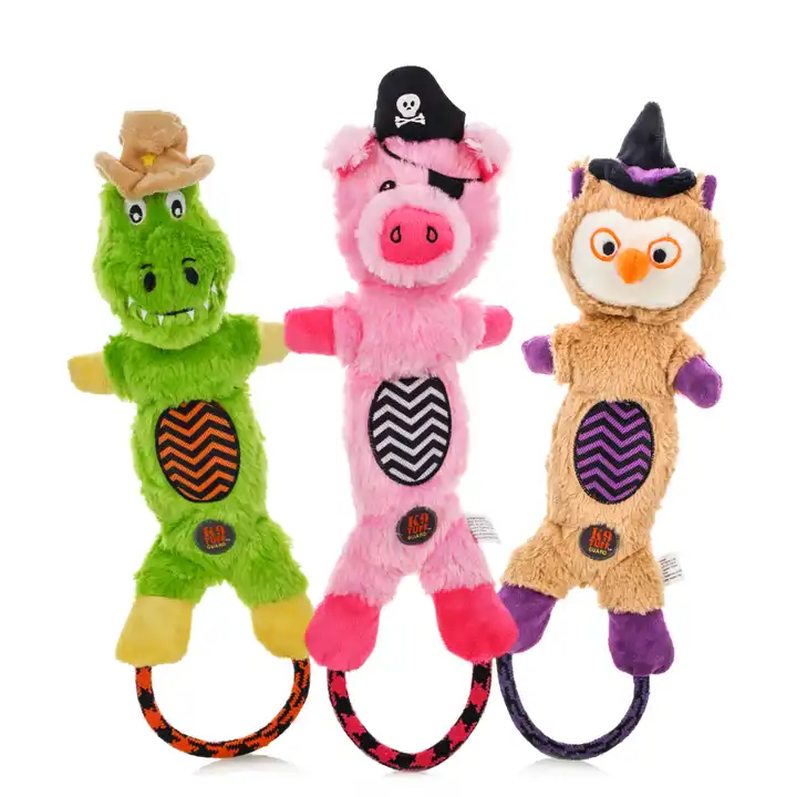 Interactive wholesale custom fashion teething dog toys plush eco friendly pet toys 2