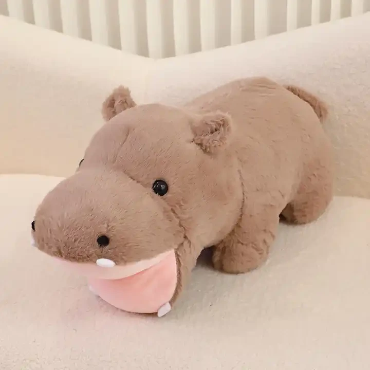 Customized New Stuffed Animal Kids Toy Soft Pillow Hippo Plush Toy 1
