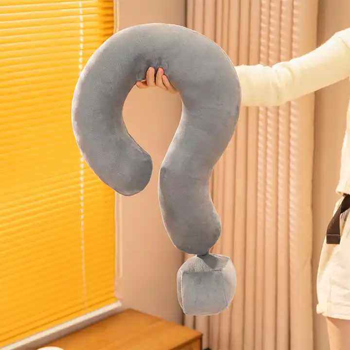 Customized Funny Design Symbol Plush Toy Home Decoration Soft Neck Pillow 3