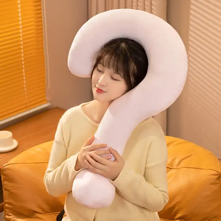 Customized Funny Design Symbol Plush Toy Home Decoration Soft Neck Pillow 4