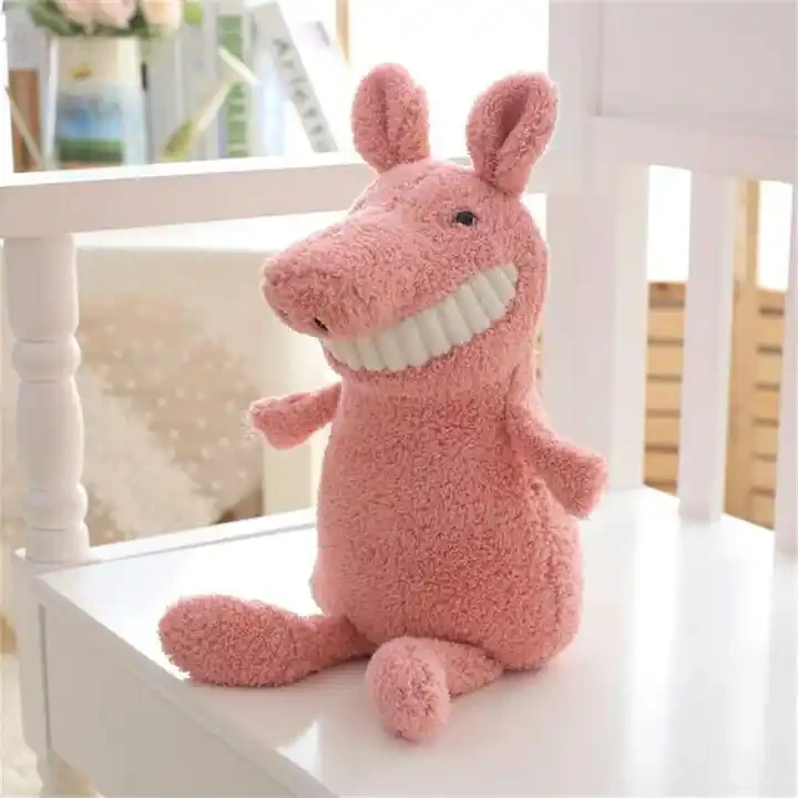 Wholesale Stuffed Animal New Smiling Big Teeth Pig Plush Toy Custom Unicorn Toys 1