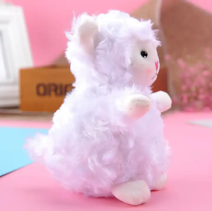 12cm Soft Cute Little Sheep Plush Pendant Stuffed Toys Sheep Doll Plush Backpack Keychain 5