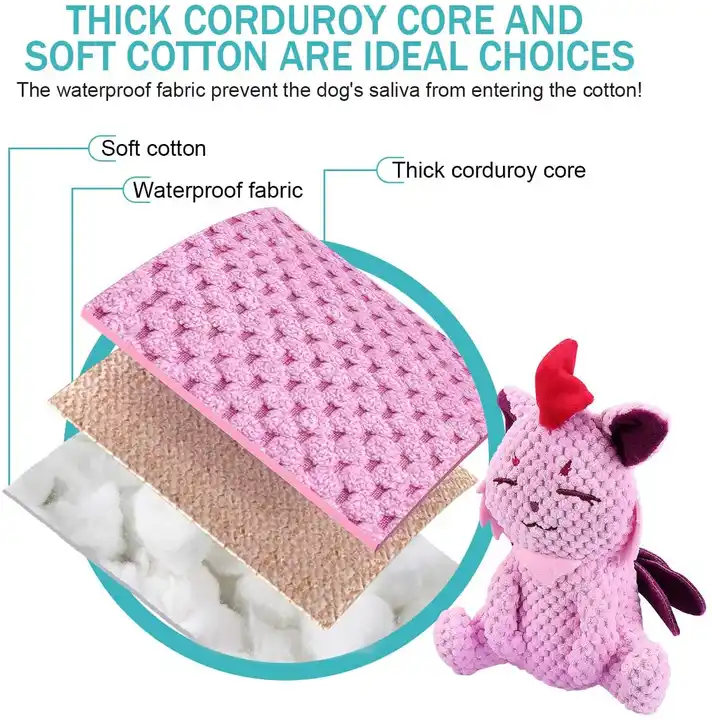 Cheap Wholesale Interactive Durable Stuffed Pet Dog Toy Lombre Plush Dog Squeaker Toy 3