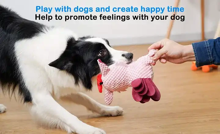 Cheap Wholesale Interactive Durable Stuffed Pet Dog Toy Lombre Plush Dog Squeaker Toy 1