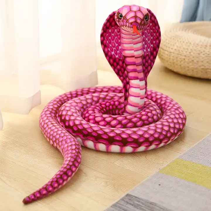 Wholesale Customized Emulational Snake Stuffed Animal Plush Toy Wild Animal Toy With Squama Skin 4