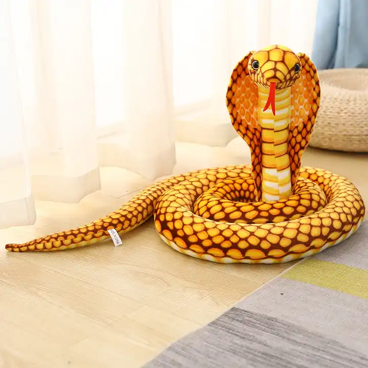 Wholesale Customized Emulational Snake Stuffed Animal Plush Toy Wild Animal Toy With Squama Skin 5