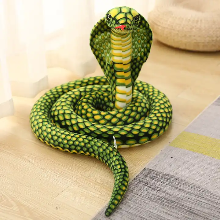Wholesale Customized Emulational Snake Stuffed Animal Plush Toy Wild Animal Toy With Squama Skin 6