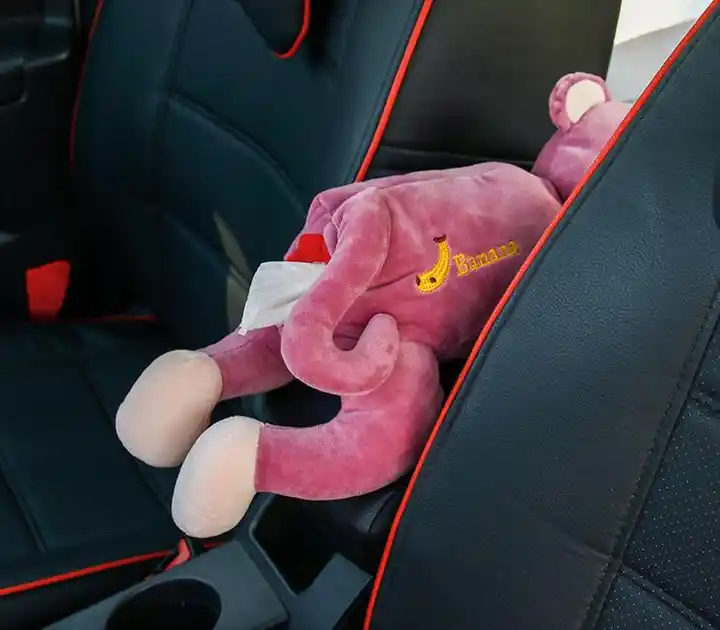 Cartoon Plush Tissue Toy Monkey Paper Napkin Car Tissue Box Animal Stuffed Tissue Napkin Paper Box Holder Toys 7
