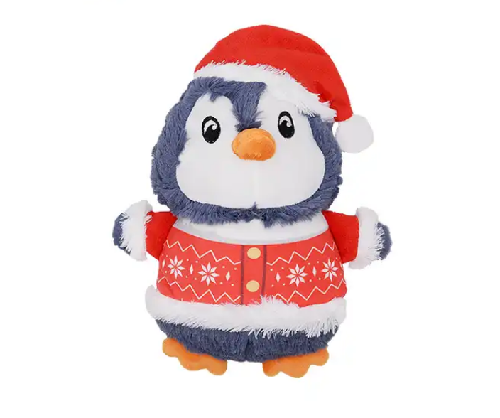 Famipet Custom Wholesale New Cute Christmas Animals Design Soft Stuffed Squeaky Dog Toy Pet Plush Toy for Dog 3