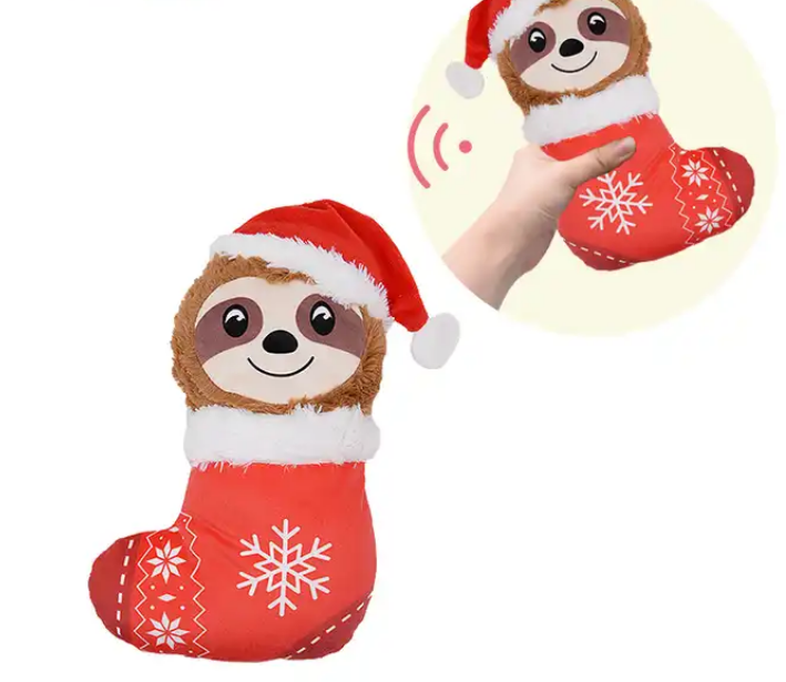 Famipet Custom Wholesale New Cute Christmas Animals Design Soft Stuffed Squeaky Dog Toy Pet Plush Toy for Dog 2