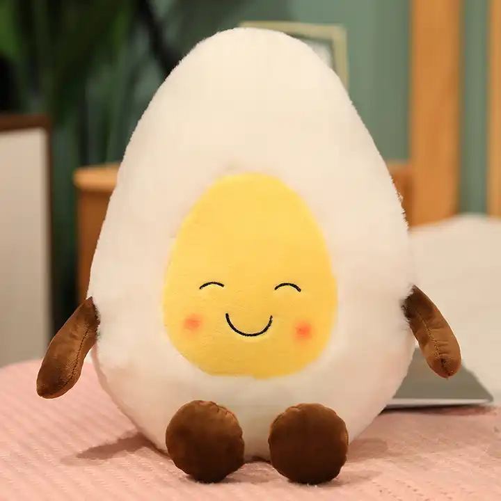 Wholesale Hot Kawaii Cartoon Mood Egg Pillow Soft Egg Plush Boiled Egg Toys 4