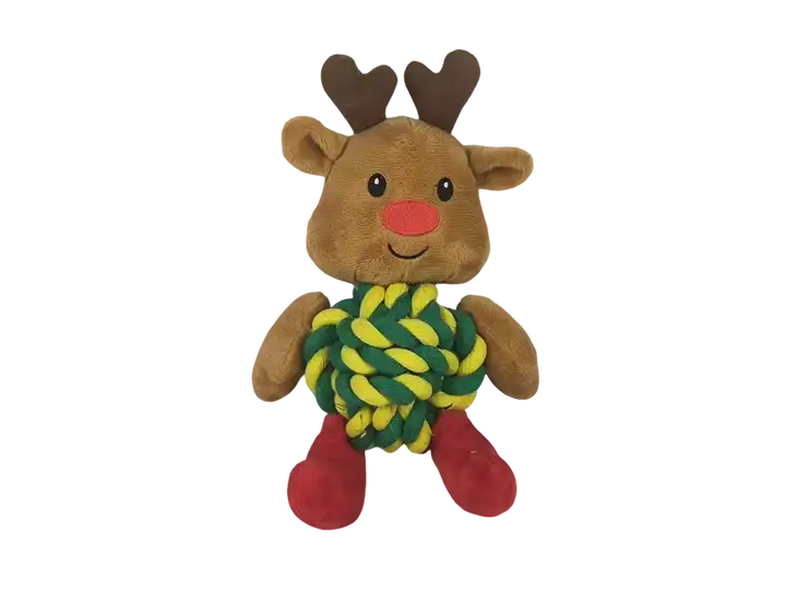 Customized Eco Friendly Christmas Plush Dog Toy Pet Christmas Plush Sounding Squeaky Pet Toy For Dogs 2