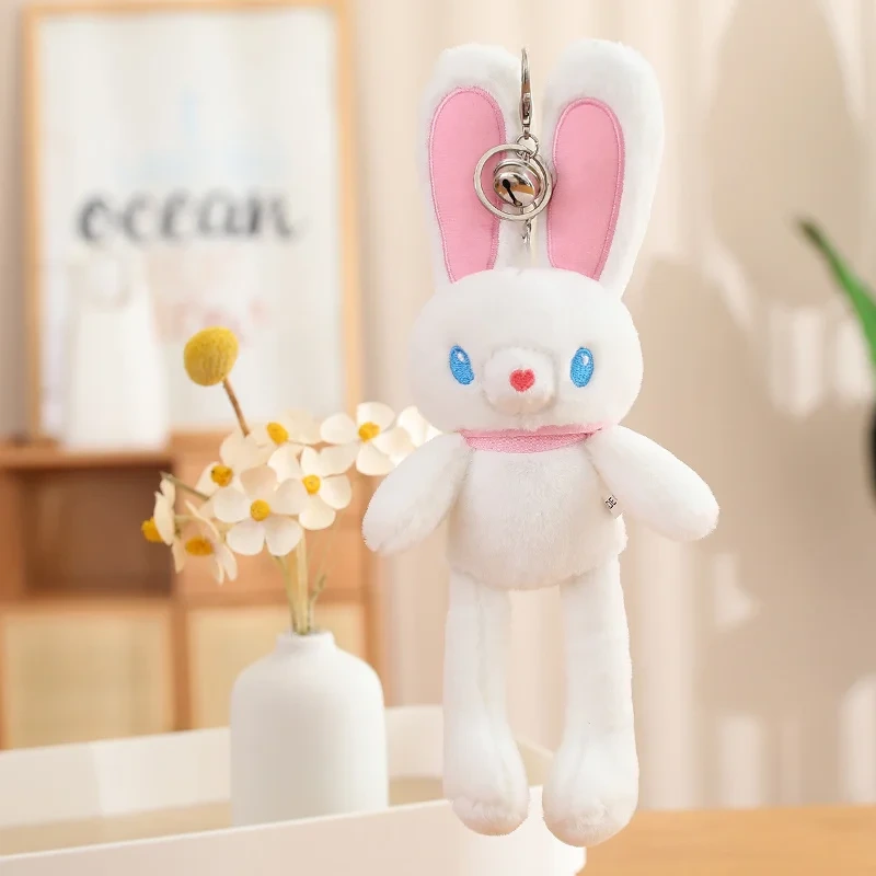 Wholesale New Bunny Long Ears Colorful Bunny Cute Cute Plush Animal Keychain 1