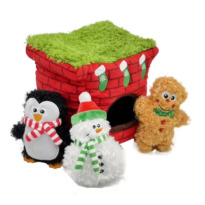 Wholesale custom Christmas interactive toys to train dogs to chew pet toys 1