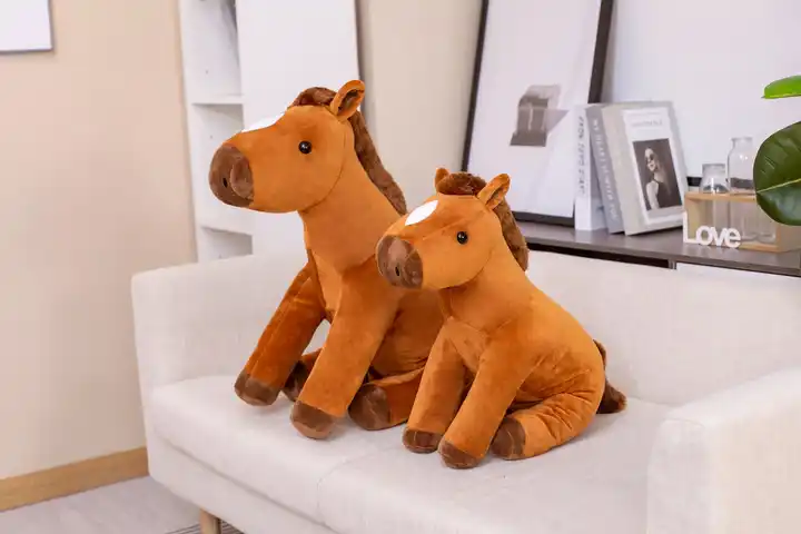 Wholesale High Quality China Stuffed Plush Animal Horse Toys Stuffed Soft Farm Toy Horse Toy 5