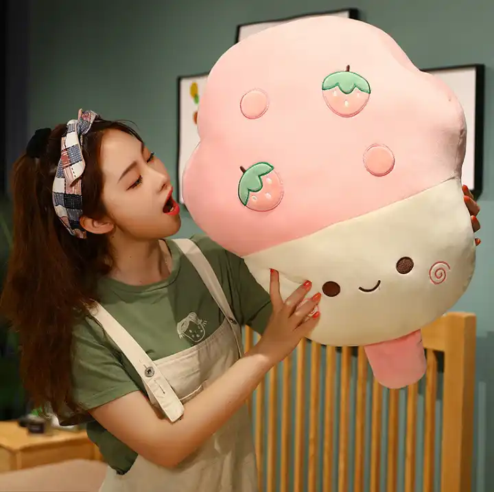 Cute Ice Cream Pillow Plush Toys Kawaii Plush Girl Bed Cushion Juguetes Plush Pillow 5